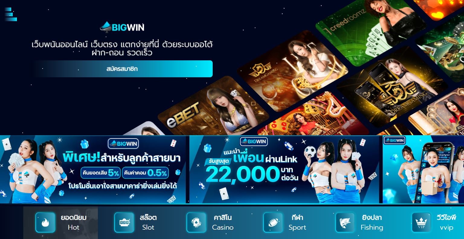 ทางเข้า BIGWINTH เว็บตรงไม่ผ่านเอเย่นที่ดีที่สุด